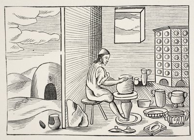 एक कुम्हार, विश्व Sensualium Pict से &39;, पब। 1658 द्वारा जॉन अमोस कोमेनियस